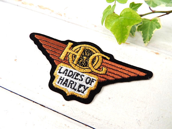 HOG ハーレーダビッドソン　LADIES OF HARLEY USA レディース・オブ・ハーレー 刺繍 ワッペン バイク女子