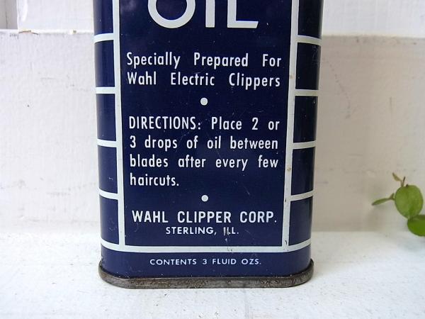 【WAHL CLIPPER】ヴィンテージ・オイル缶　USA