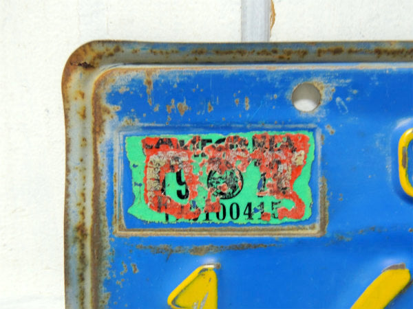 1969's~・ブルー 16 456 K カリフォルニア ヴィンテージ　ナンバープレート・USA