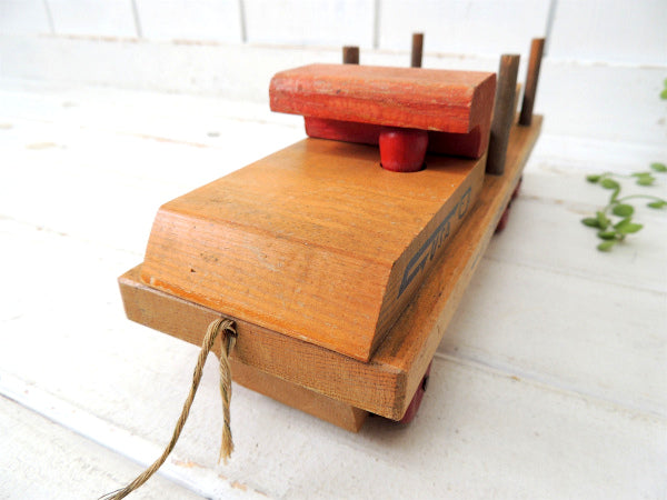 【1950's/U.S.ARMY/TRANSPORT】木製おもちゃ・トラック・ミリタリー・ビンテージ