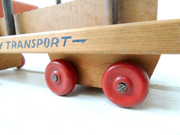【1950's/U.S.ARMY/TRANSPORT】木製おもちゃ・トラック・ミリタリー・ビンテージ