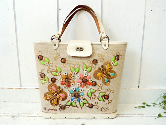 Enid Collins エニッドコリンズ・Jmboree・フラワー・ヴィンテージ・バッグ・カバン