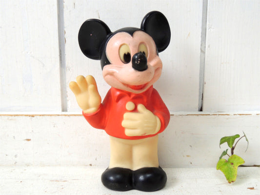 1978's ミッキーマウス Mickey Mouse・ヴィンテージ・ラバードール・人形・TOY