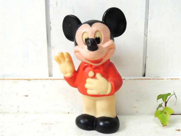 1978's ミッキーマウス Mickey Mouse・ヴィンテージ・ラバードール・人形・TOY