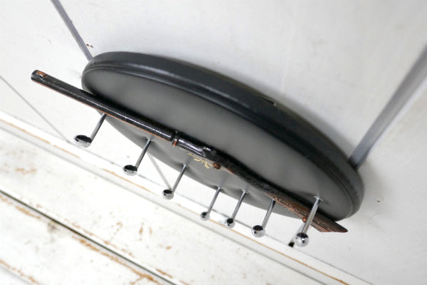 ライフルモチーフ 猟銃・ヴィンテージ・ウォールフック・キーフック・ウォールデコ・壁飾り・里帰り品