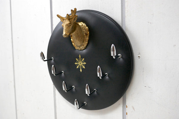 鹿モチーフ ハンティングトロフィー・ビンテージ・ウォールフック・キーフック・ウォールデコ・里帰り品