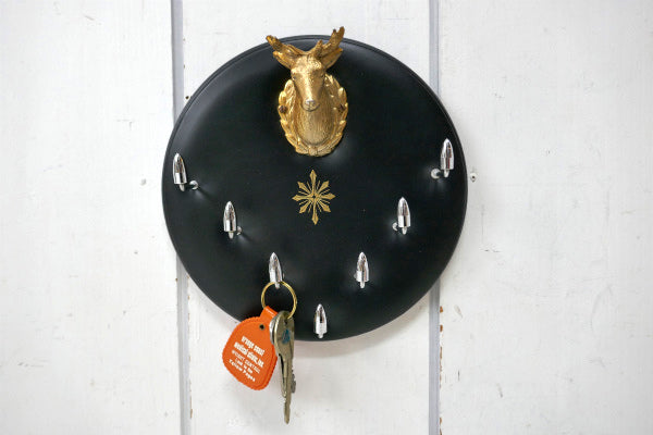 鹿モチーフ ハンティングトロフィー・ビンテージ・ウォールフック・キーフック・ウォールデコ・里帰り品