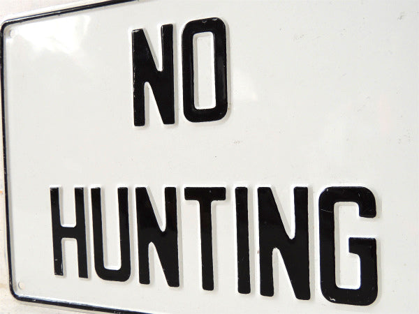 NO HUNTING 1960~1970s・デッドストック・ヴィンテージ・アルミ製・サイン・看板
