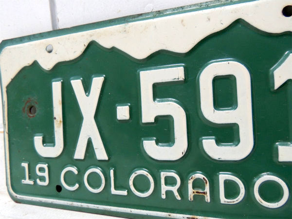 コロラド州　1968’s・JX-591・ビンテージ・ナンバープレート・カーライセンス・USA