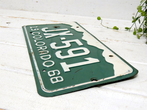 コロラド州　1968’s・JX-591・ビンテージ・ナンバープレート・カーライセンス・USA