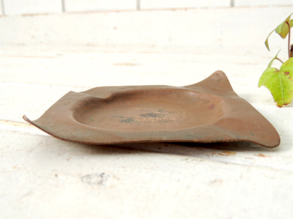 デザイン・銅製・ヴィンテージ・マネートレイ&灰皿・USA・ミッドセンチュリー