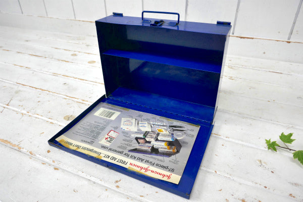 ジョンソン&ジョンソン FIRST AID ヴィンテージ 救急箱 ファーストエイド 収納缶 USA