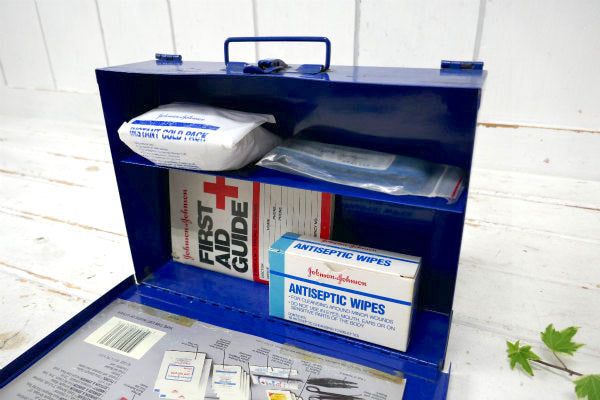 ジョンソン&ジョンソン FIRST AID ヴィンテージ 救急箱 ファーストエイド 収納缶 USA