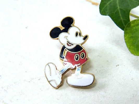【MickeyMouse・ミッキーマウス】USA・ヴィンテージ・ブローチ・バッジ・アクセサリー・小物