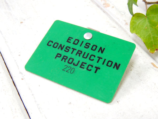 EDISON カリフォルニア 社員証・アメリカンビンテージ・バッジ・USA・アクセサリー