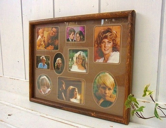 【Intercraft】ウッド柄・デッドストック未使用・ヴィンテージ・フォトフレーム/額縁 USA