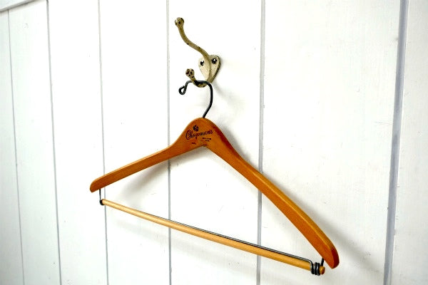 ペンキ・ホワイト・真鍮製・アンティーク・ウォールフック・フック　USA・インダストリアル・工業系