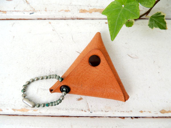 【USA・カリフォルニア・革▲】デッドストック・ビンテージ・アドバタイジング・レザー・コインケース