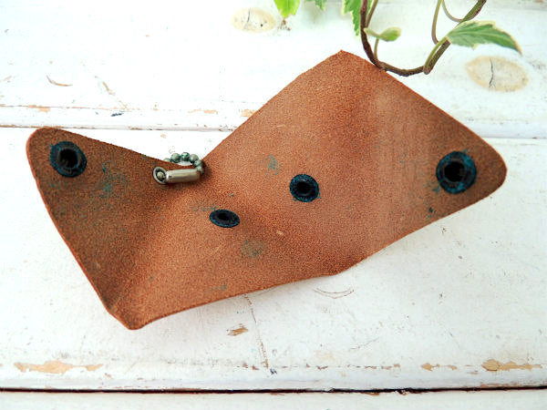 【USA・カリフォルニア・革▲】デッドストック・ビンテージ・アドバタイジング・レザー・コインケース