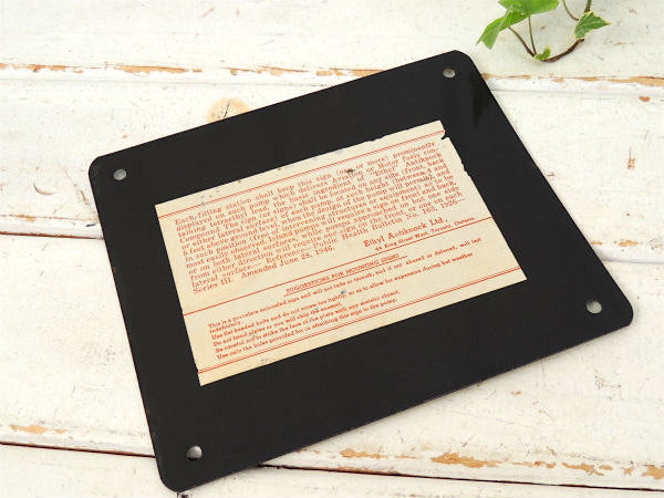 CONTAINS LEAD 1940s US ホーローサイン ヴィンテージ 看板・ガレージ 工業系