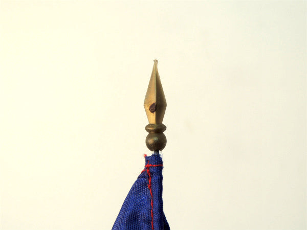 フランス・トリコロール・自由・平等・友愛・ヴィンテージ・国旗・ワイヤーポール付き