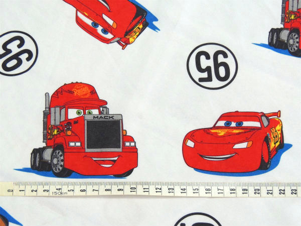 【カーズ】CARS・ライトニング マックィーン&メーター&95柄・ユーズドシーツ(フラットタイプ)
