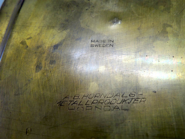 【北欧・SWEDEN・スウェーデン】・真鍮製・アンティーク・マネートレイ&ポケットチェンジ