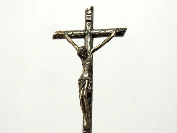 【金属製×大理石】細工・アンティーク・クロス・十字架・キリスト・教会・USA