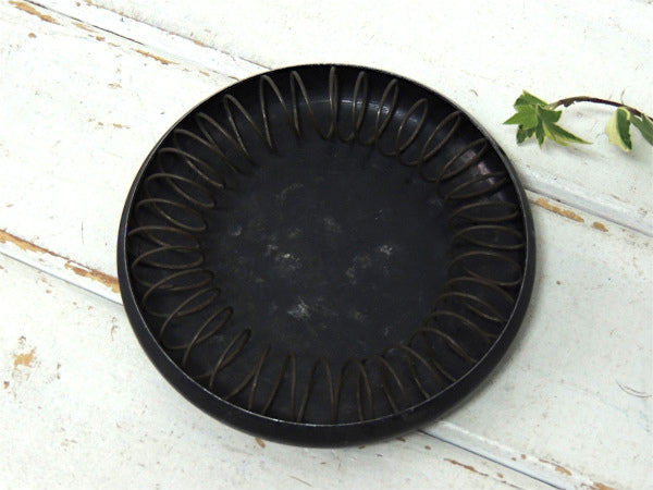 【スプリング コイル】ワイヤー×スチール製・ヴィンテージ・灰皿・アシュトレイ・USA