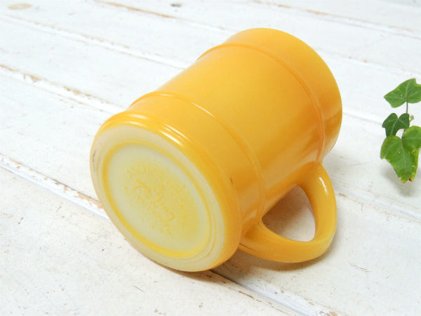 【Fire King】ファイヤーキング・イエロー・バレルマグ/レンジャーマグ USA