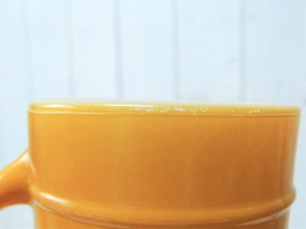 【Fire King】ファイヤーキング・イエロー・バレルマグ/レンジャーマグ USA