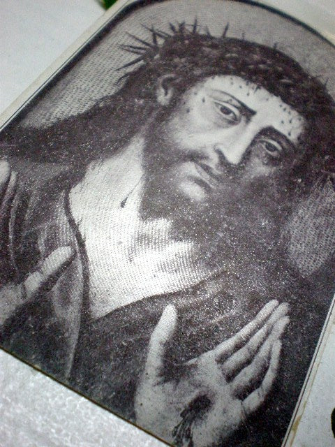 スペイン　イエス・キリスト・アンティーク・モノクロ絵葉書