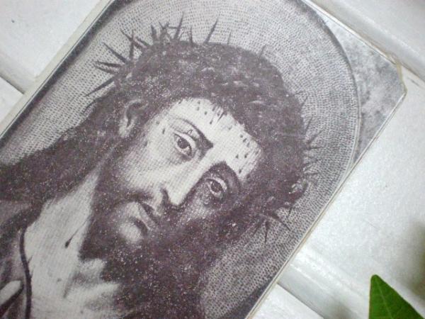 スペイン　イエス・キリスト・アンティーク・モノクロ絵葉書