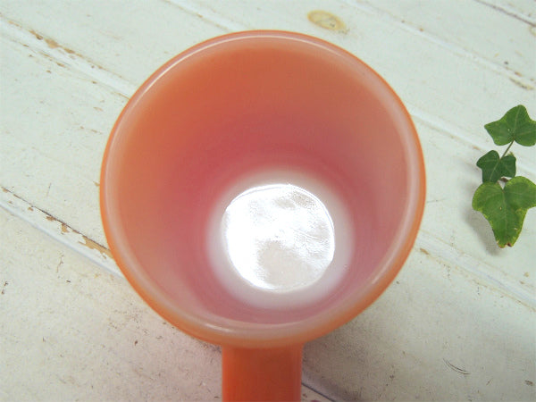 【Fire King】ファイヤーキング・オレンジ色・グラデーション・マグカップ/リブドボトム