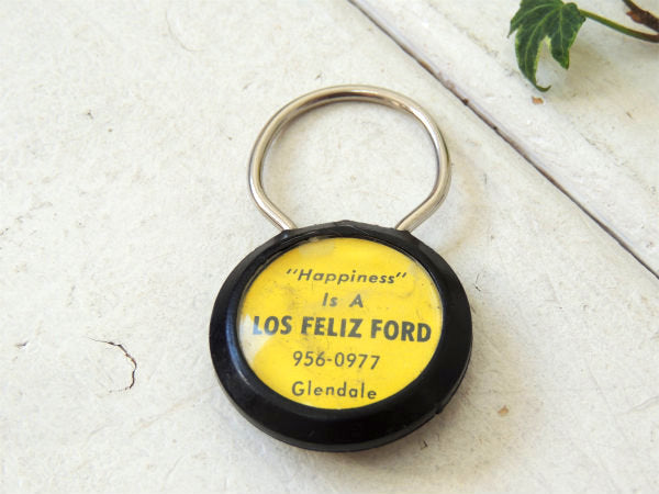 【スマイル×フォード】アメ車 ディーラー・アドバタイジング・ヴィンテージ・タイヤ型・キーホルダー