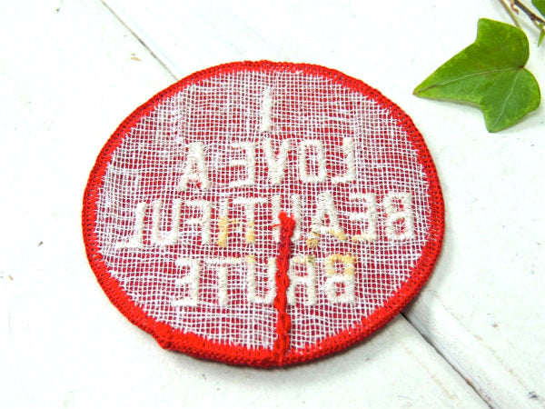 【I LOVE A BEAUTIFUL BRUTE】1960~70s・ヴィンテージ・ワッペン・刺繍