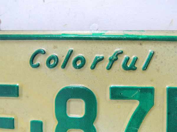 【Colorful・1973's】コロラド州・ヴィンテージ・ナンバープレート・カーライセンスプレート