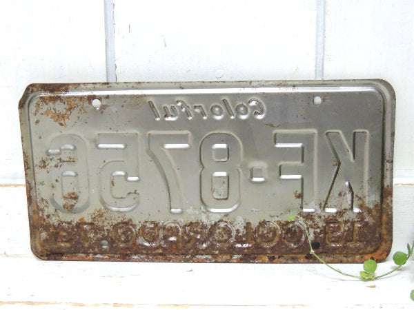 【Colorful・1973's】コロラド州・ヴィンテージ・ナンバープレート・カーライセンスプレート