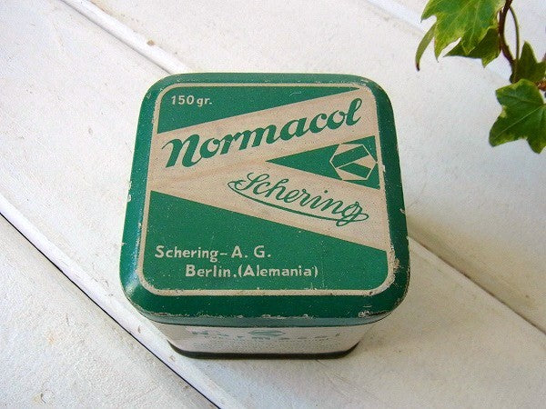 【Normacol】スペイン・小さなアンティーク・ティン缶/ブリキ缶