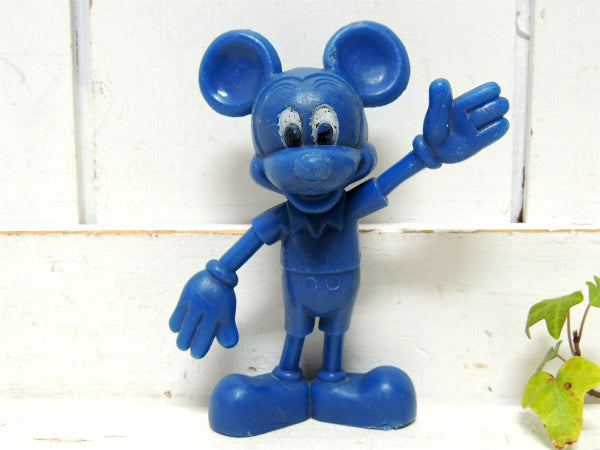 【1978's・ミッキーマウス】Mickey Mouse・USA・ヴィンテージ・ドール・フィギア・青