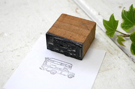 キャンピングカー キャブコン ウッド メタル製 ビンテージ スタンプ USA キャンプ RV