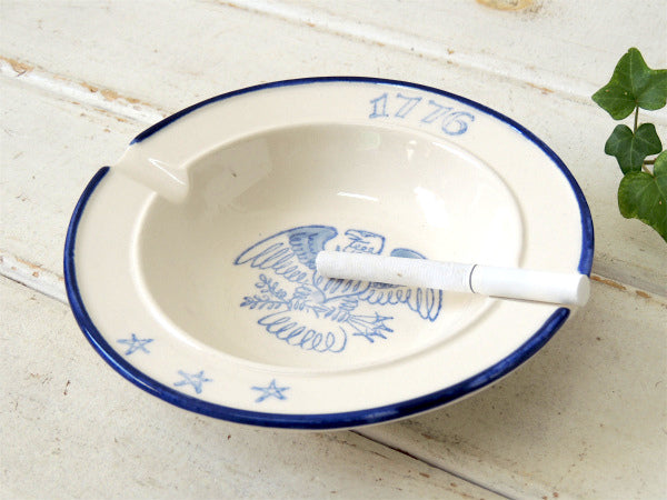 1776's・Calif アメリカンイーグル・3星・セラミック製・ヴィンテージ・灰皿/アシュトレイ