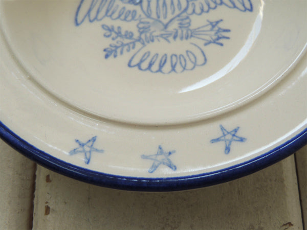 1776's・Calif アメリカンイーグル・3星・セラミック製・ヴィンテージ・灰皿/アシュトレイ