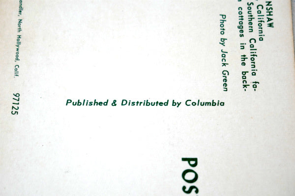 LAKE HENSHAW アメ車・キャンピングカー キャビン ヴィンテージ・ポストカード　USA