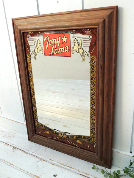 【Tony Lama・トニー・ラマ】ウエスタンブーツ・ヴィンテージ・店頭用・ミラーサイン・看板