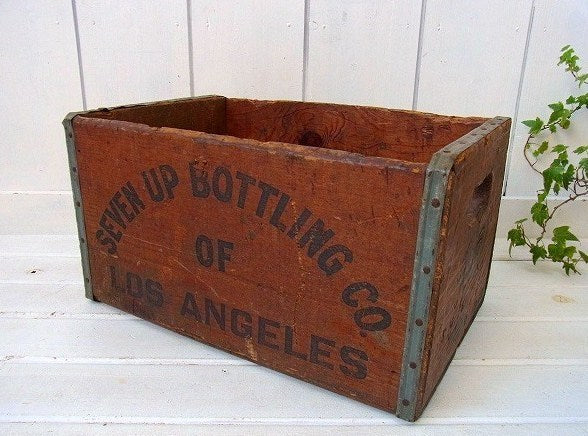 7UP セブンアップ・ヴィンテージ・ウッドボックス 木箱　USA