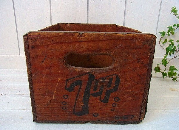 7UP セブンアップ・ヴィンテージ・ウッドボックス 木箱　USA