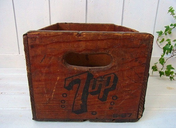 7UP セブンアップ・ヴィンテージ・ウッドボックス 木箱　USA