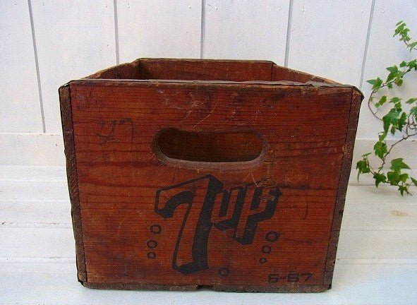 7UP セブンアップ・ヴィンテージ・ウッドボックス 木箱　USA