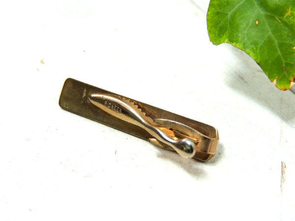 【1950~1960's】PIONEER・ゴールド×レッド・お洒落デザイン・タイピン・アクセサリー